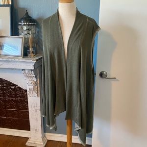 Yummy soft olive sweater vest lightweight